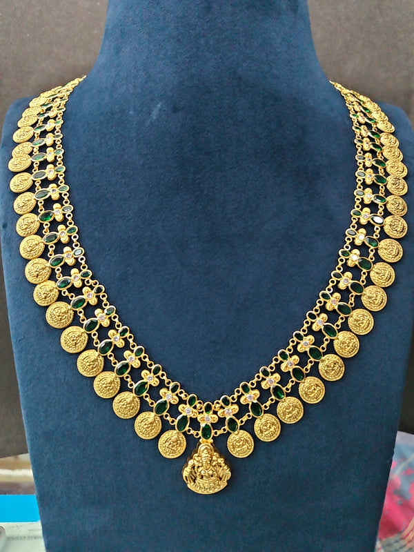 Lakshmi Kasu Long Haram – Wear as Vaddanam | 22K · 26.39 g