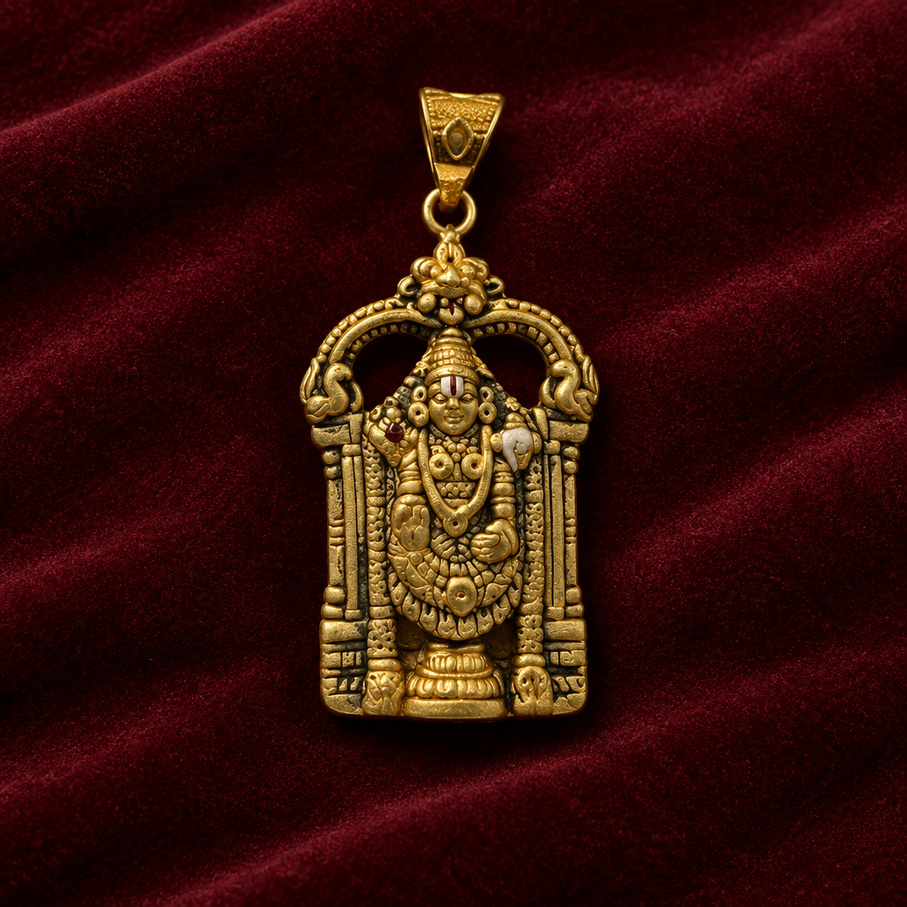 22K Gold Balaji Pendant – 3.150 g
