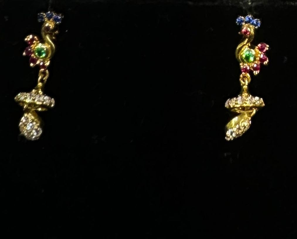 22K Gold Kammalu (Ear Studs) – 3.346 g
