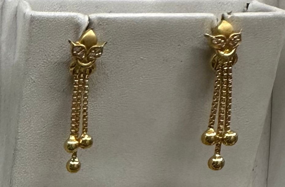 22K Gold Kammalu (Ear Studs) – 3.312 g