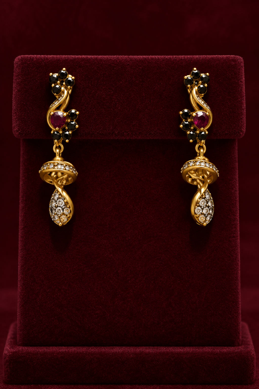 22K Gold Kammalu (Ear Studs) – 3.350 g