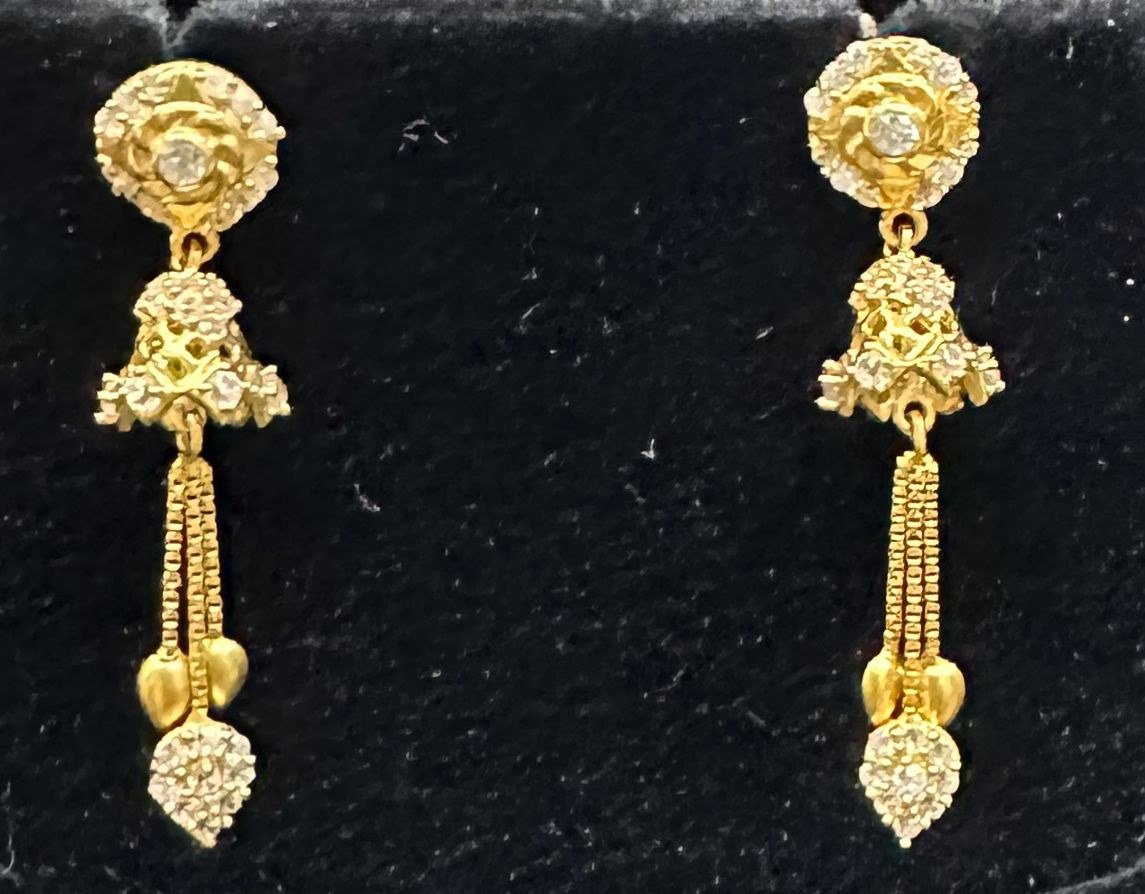 22K Gold Kammalu (Ear Studs) – 5.202 g