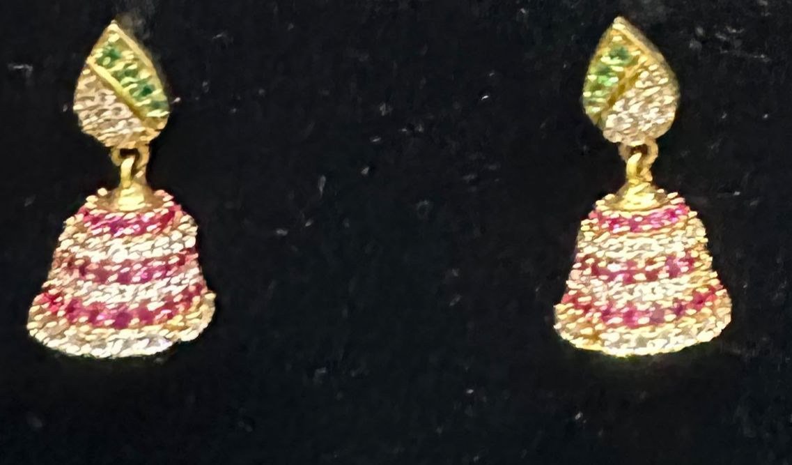 22K Gold Kammalu (Ear Studs) – 7.311 g