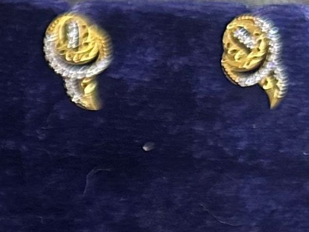 22K Gold Kammalu (Ear Studs) – 3.232 g