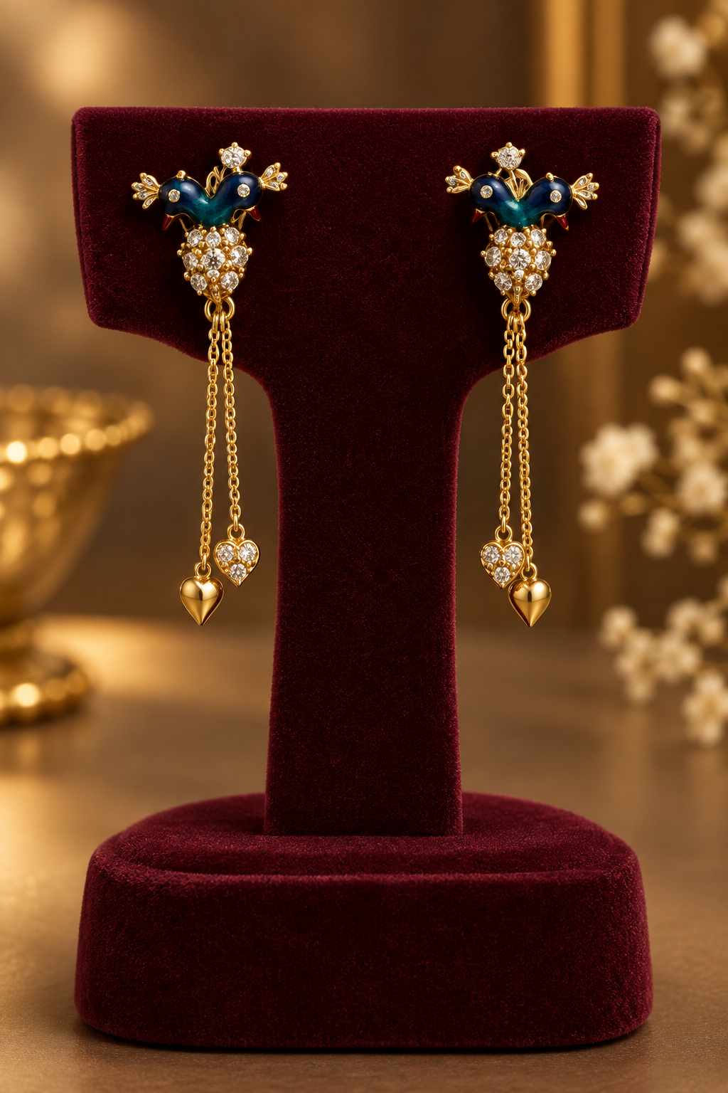 22K Gold Kammalu (Ear Studs) – 1.950 g