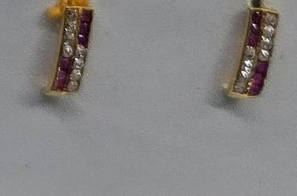 22K Gold Kammalu (Ear Studs) – 1.697 g