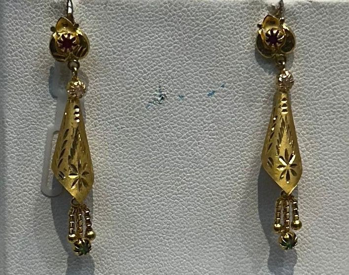 22K Gold Kammalu (Ear Studs) – 2.737 g