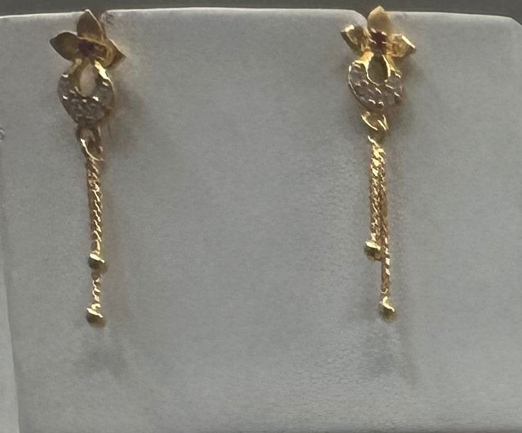 22K Gold Kammalu (Ear Studs) – 2.570 g