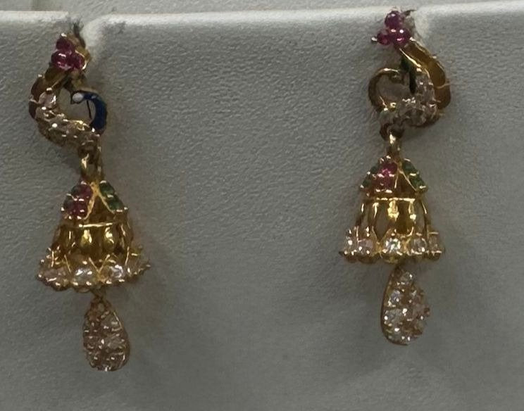 22K Gold Kammalu (Ear Studs) – 4.245 g