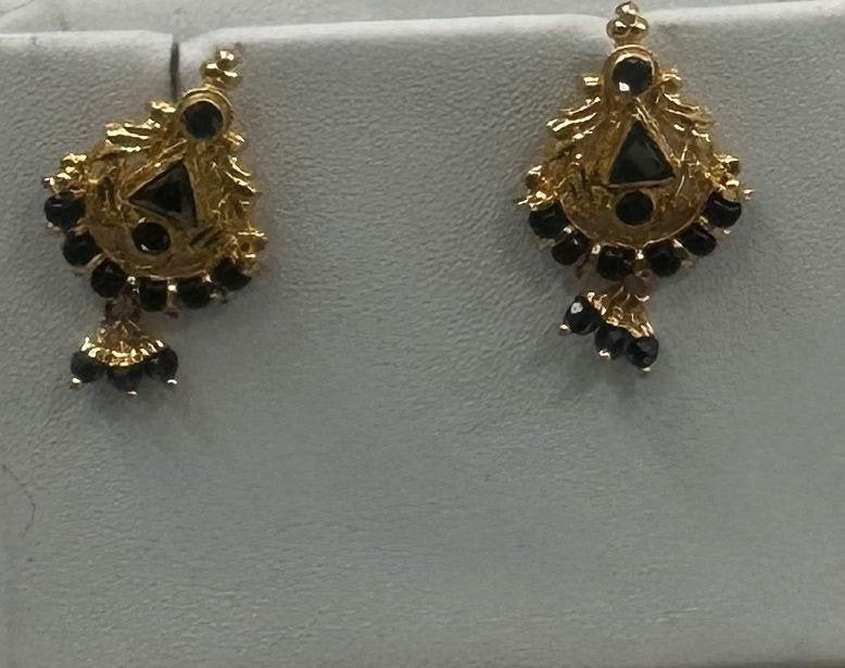 22K Gold Kammalu (Ear Studs) – 3.580 g