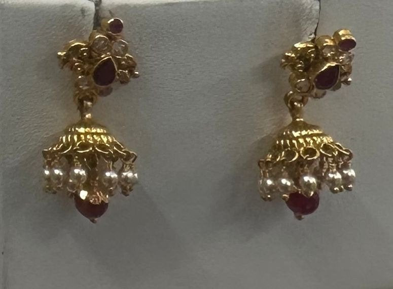 22K Gold Jhumkas – 5.187 g