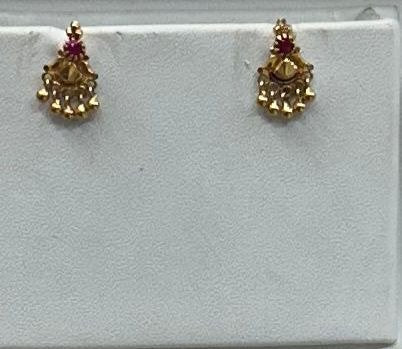 18K Gold Kammalu (Ear Studs) – 1.176 g