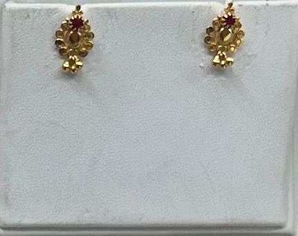18K Gold Kammalu (Ear Studs) – 1.180 g