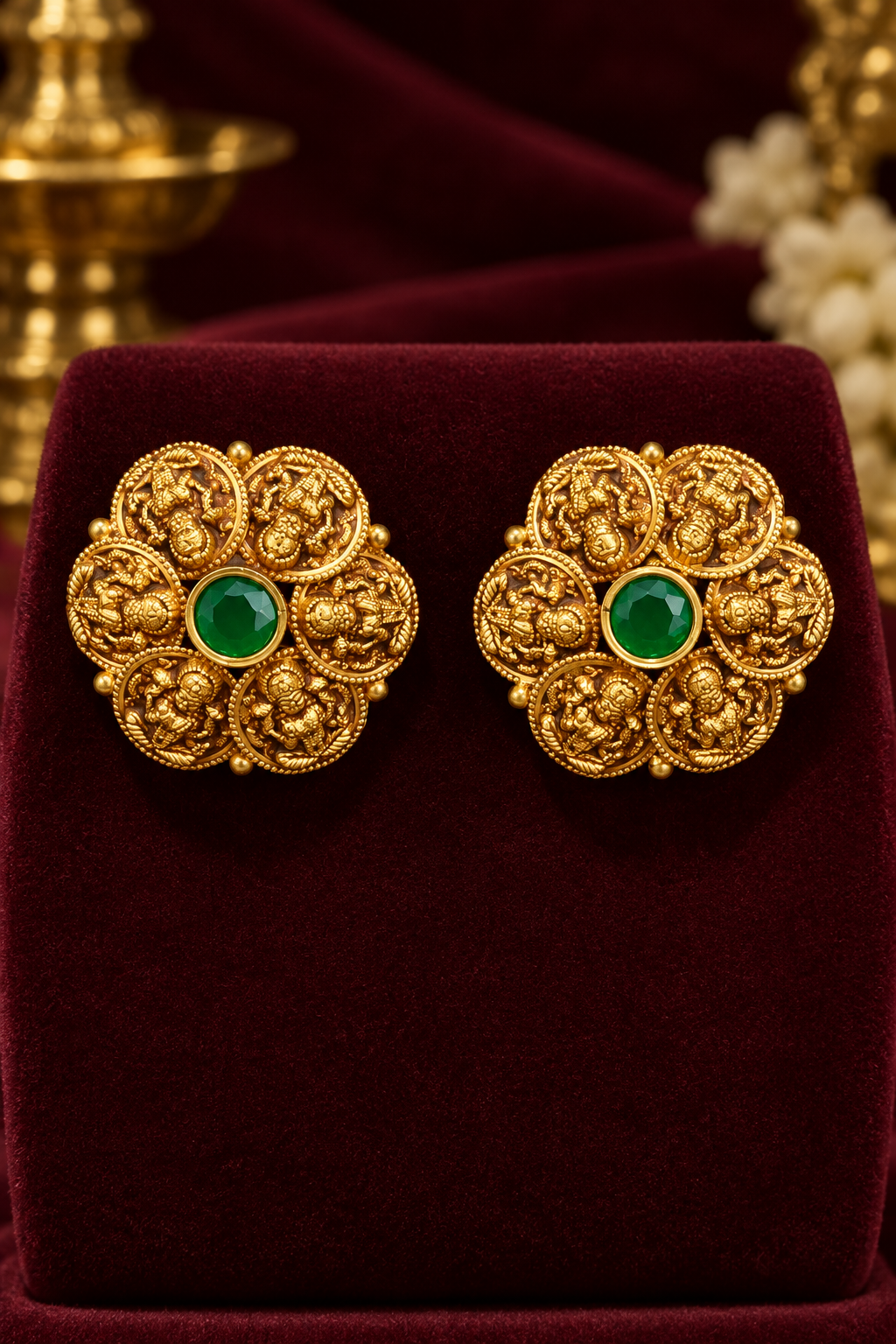 22K Gold Kammalu (Ear Studs) – 4.027 g