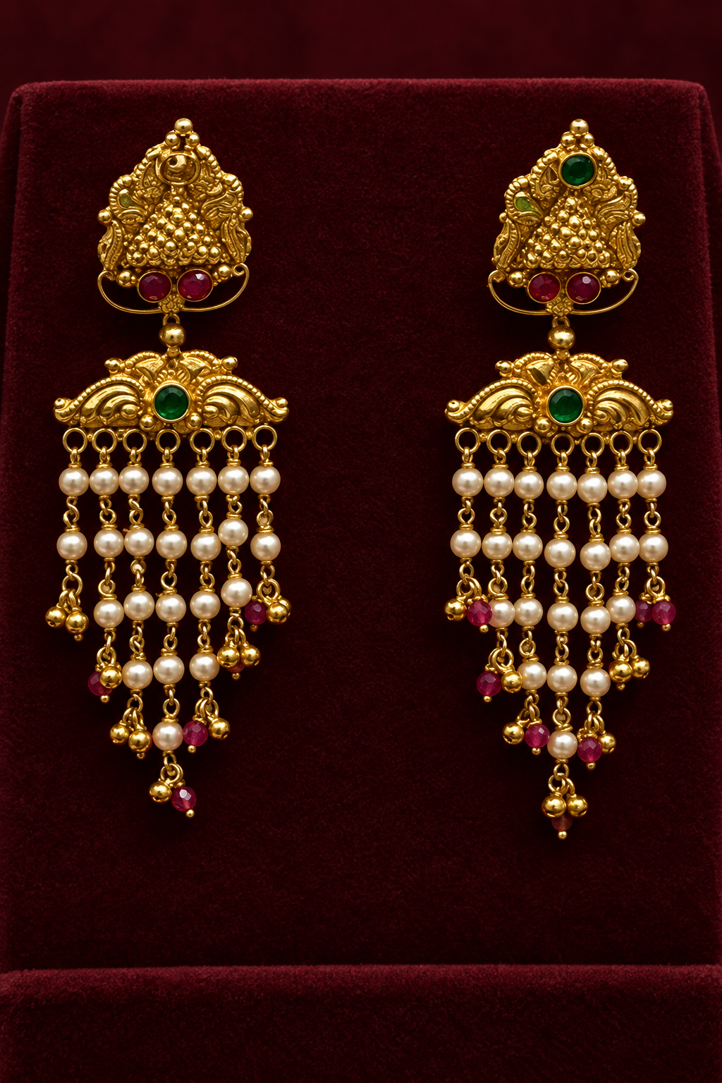 22K Gold Kammalu (Ear Studs) – 7.797 g