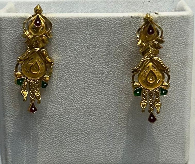 22K Gold Kammalu (Ear Studs) – 3.412 g
