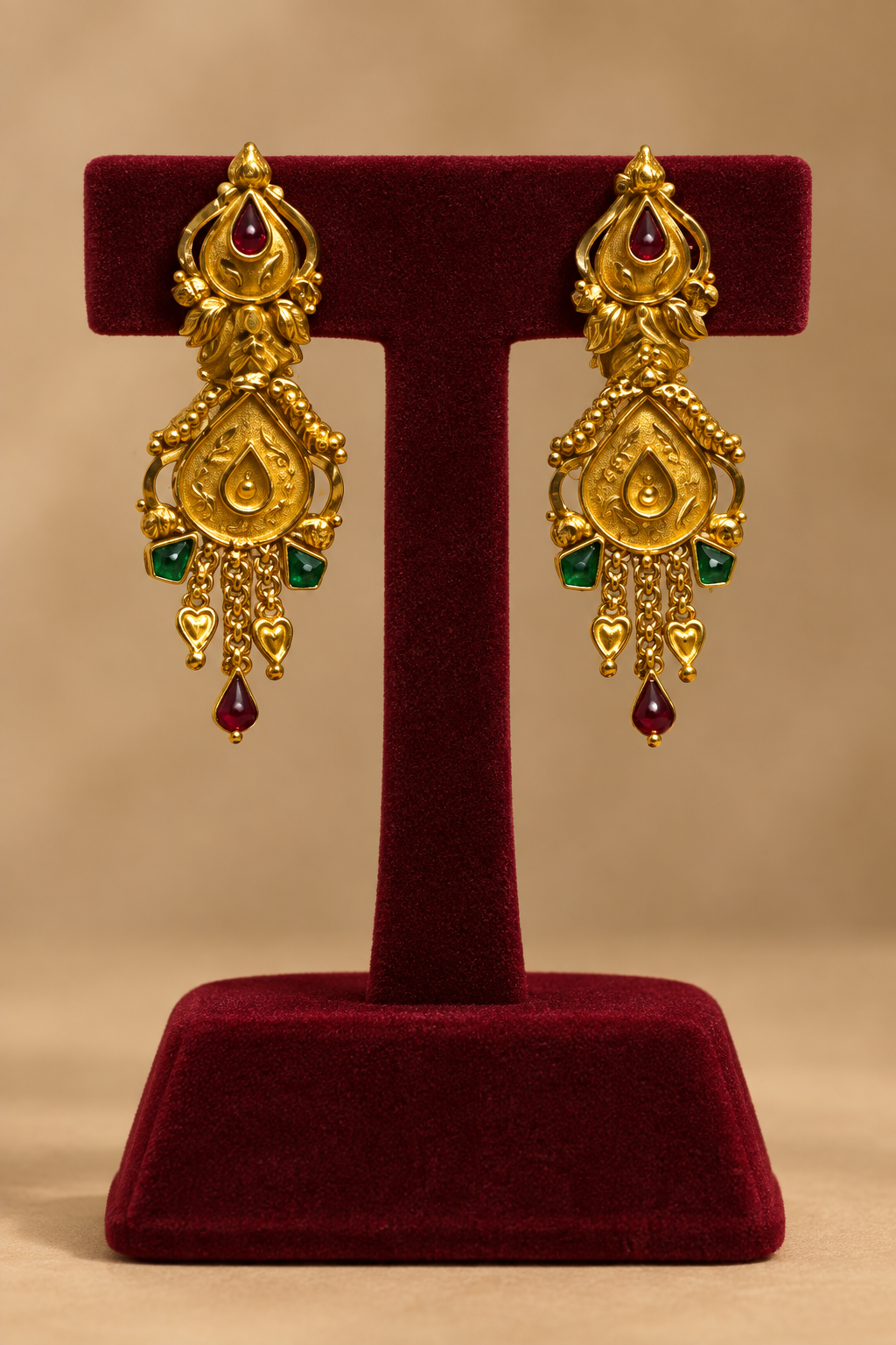 22K Gold Kammalu (Ear Studs) – 3.412 g