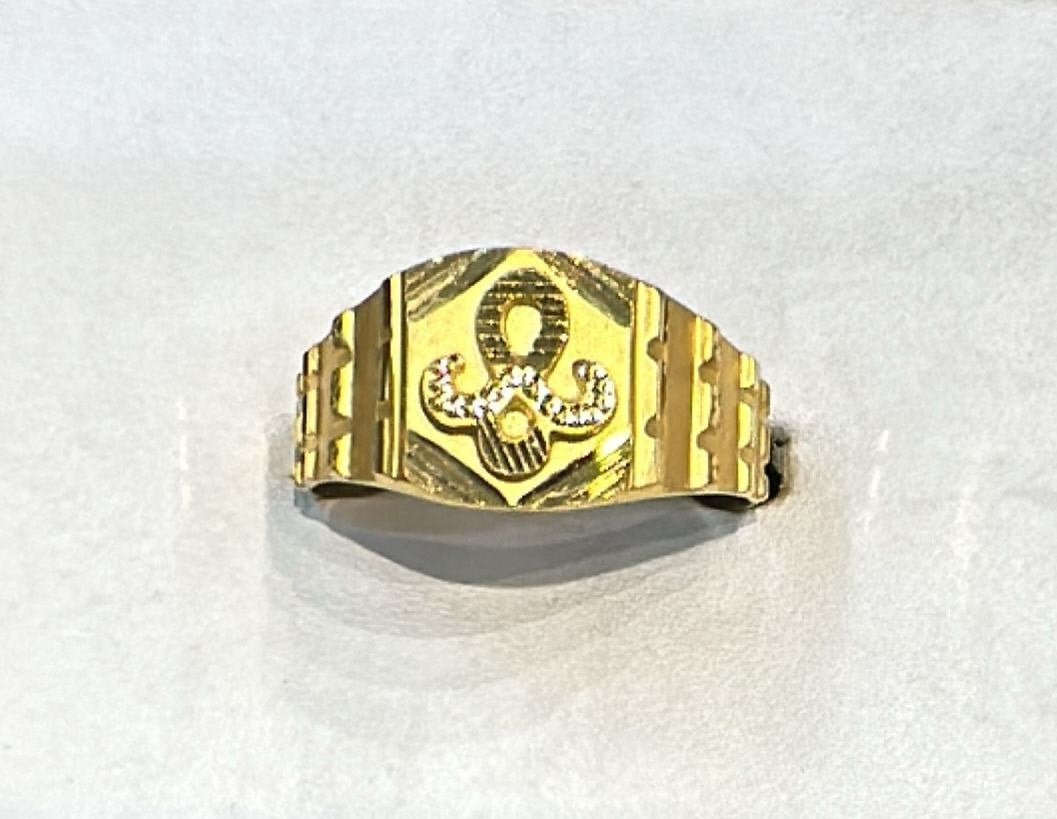 22K Gold Gents Ring – 3.430 g